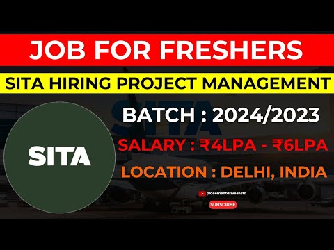 Project Management Graduate Role at SITA | Entry-Level Opportunity in Delhi