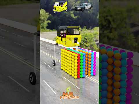 Funny Cars & Motorcycles Jump Over Giant Pac-Man in Giant Pit | BeamNG.Drive part 2 @BeamNGLife