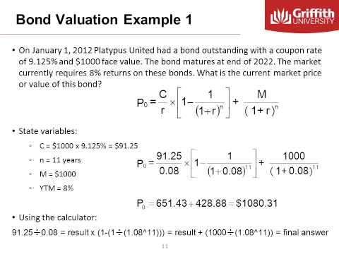 Module 4  Bond Valuation