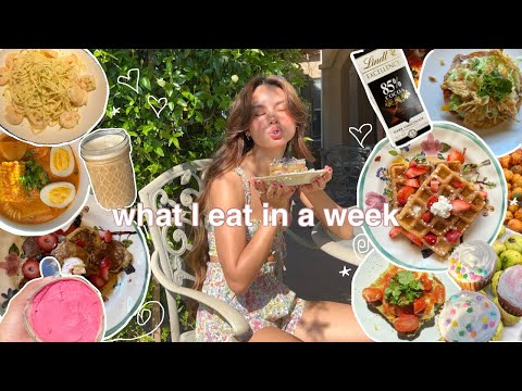 what i eat in a week🥧(realistic + kinda healthy)