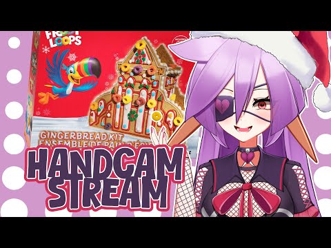 【Handcam】 Making a gingerbread.... castle? spaceship? mansion?... hiouse.【VAllure】