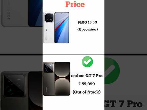 iQOO 13 5G vs realme GT 7 Pro | Konsa phone lena chahiye | Full comperijon in short