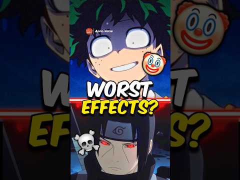 5 WORST Effects of Using Anime Powers 😳? || #shorts #anime