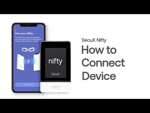 SecuX Nifty - How to Connect Your NFT Wallet to Mobile Phone (First Time)