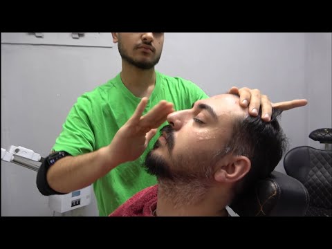 ASMR Turkish Barber Head Massage Face Massage Body and Back Massage