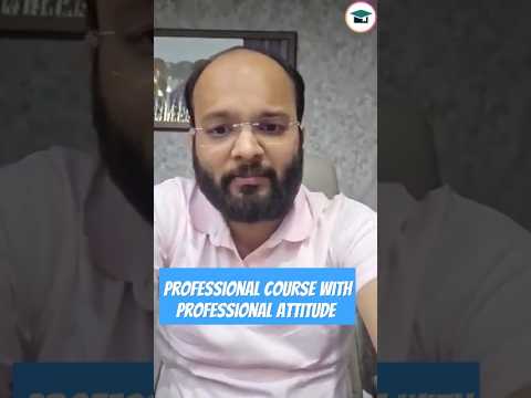 Professional Course with Professional Attitude | Motivational Message by Chandan Poddar Sir #shorts