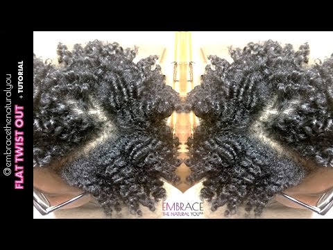 Flat Twist Out on Short Natural Hair