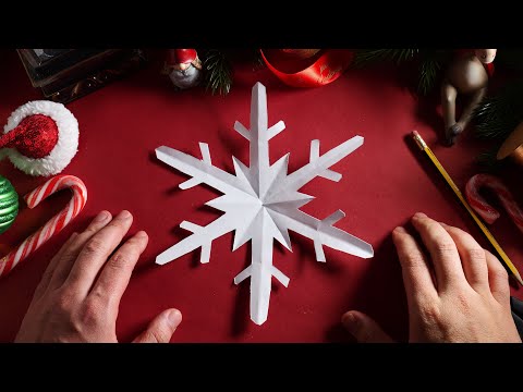 ✂️ Easy DIY Paper Snowflake Tutorial ❄️  How to Make Snowflakes from A4 or Letter Size Paper