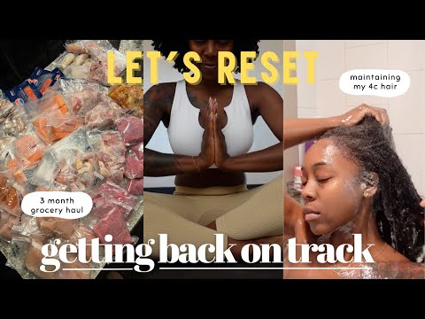 RESET WITH ME: grocery haul + yoga class + getting back into my routine