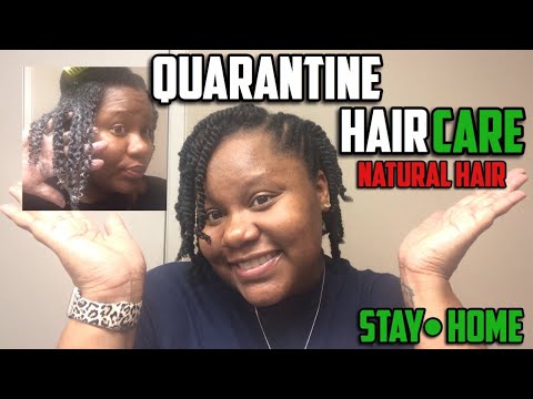 QUARANTINE NATURAL HAIR ROUTINE | MINI TWIST ON NATURAL HAIR