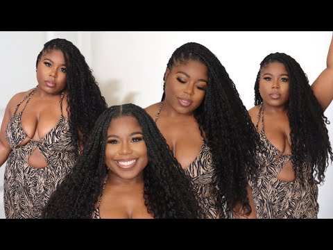 😍 KNOTLESS BOHO BRAIDS TUTORIAL | 100% Human Hair for $60 | YGWigs