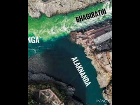 4k video Bhagirathi+Alakananda=Ganga. #shorts #short #india #reels #youtube