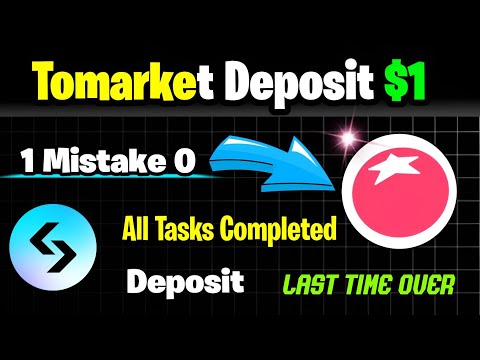 Tomarket Live All Task Complete Deposit $1 On Bybit Exchange || Tomarket Task Complete