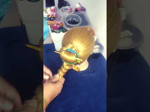 #bunhairstyle #trending #youtube #highbun #hairstyle #hairtutorial #1000subscriber #shorts