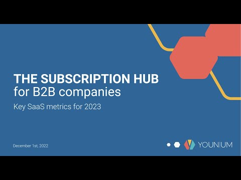 Key SaaS metrics to grow your business in 2023 | Younium Webinars