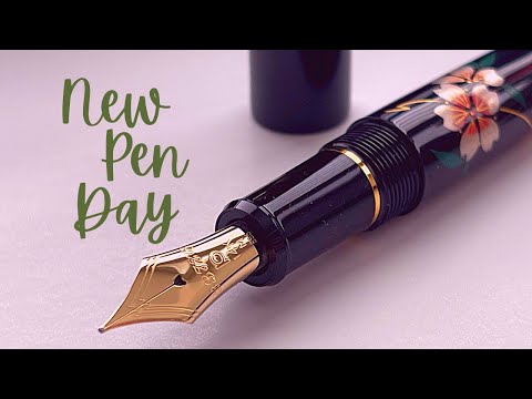 New Pen Day | Platinum Century 3776 Urushi Maki-e Sakura Fountain Pen Unboxing