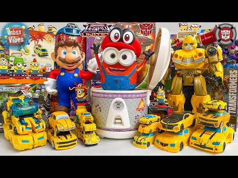 Mystery? Giant MINIONS Hidden Inside a Rice Cooker 🍌Yellow BUMBLEBEE Transformers Toys