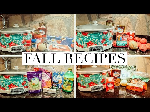 4 SUPER EASY & TASTY FALL CROCKPOT RECIPES ON A BUDGET | THE SIMPLIFIED SAVER