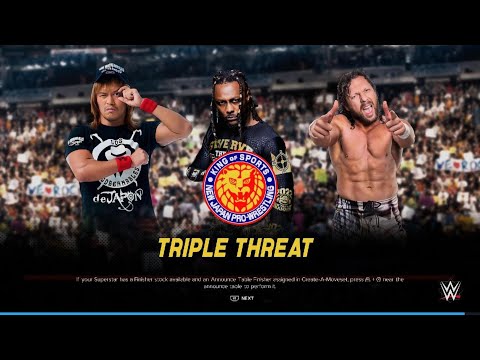 Swerve Strickland vs Tetsuya Naito vs Kenny Omega