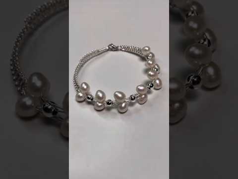 Handmade jewelry diy pearl bracelets#pearl #diybeads #diy #diyjewelry #gift #craft#jewelry #bracelet