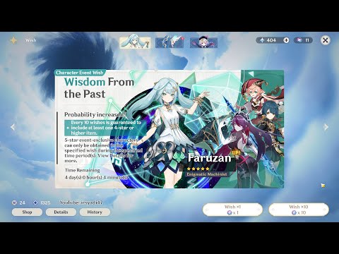 Faruzan 5 Star Banner Wish Animation | Genshin Impact