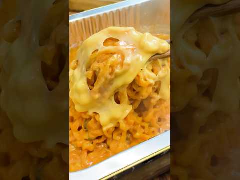 Creamy Milk Buldak Ramen with Cheddar Cheese