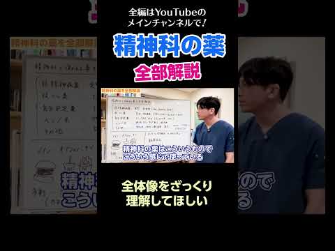 [1]精神科の薬を全部解説／全体像をざっくり理解してほしい