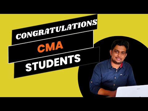 CMA RESULTS JAN 2024 ANNOUNCED || CONGRATULATIONS||CMA CLASSES IN TANGLISH