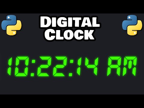 Let's code a DIGITAL CLOCK in Python! 🕒