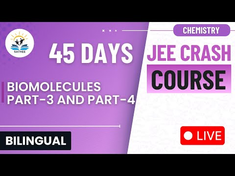 Biomolecules Part 3 & 4 | Chemistry JEE Main 2025 Crash Course