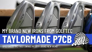 MY NEW IRONS FROM GOLFTEC! - TAYLORMADE P7CB SPEC CHECK AND FIRST SWINGS!