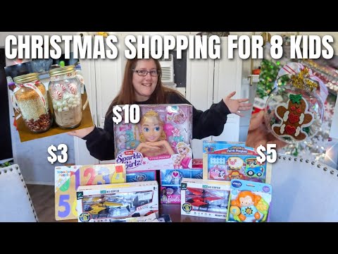 BARGAIN CHRISTMAS SHOPPING FOR 8 KIDS! HOMEMADE CHRISTMAS GIFTS UNDER $5 | KIMI COPE