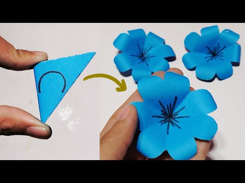 Easy Paper Flower Making Craft / How to Make Paper Flower / Paper Flower Making Craft ideas/Flower 💙