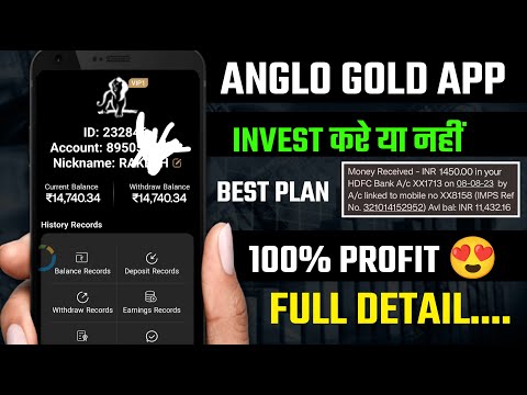 Anglo gold new earning app | Anglo gold app real or fake | Anglo gold Earning App | Anglo gold app