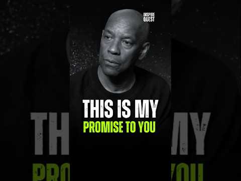 This is my promise to you - denzel washington #denzelwashingtonquotes #motivation