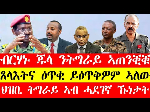 ፊ\ማርሻል ብርሃኑ ጁላ ንትግራይ ኣጠንቂቁ(ብቪድዮ)፣ፀላእትና ዕጥቂ ይዕጥቅዎም ኣለው፣ህዝቢ ትግራይ ኣብ ሓደገኛ ኩነታት#tigray#eritrea#tigrinya