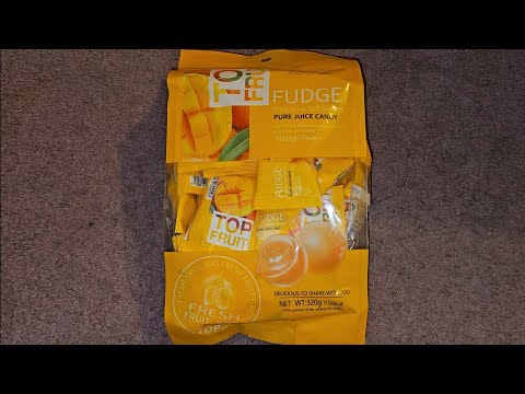 Korea Item Review Top Fruit Fudge Fruit Juice Soft Sweets Pure Juice Mango Flavor Candy Taste Test