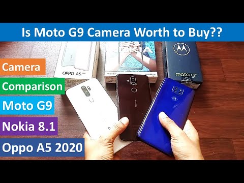 Moto G9 Camera Comparison with Nokia 8.1 & Oppo A5 2020 | Is Moto G9 Camera good or bad? In Hindi