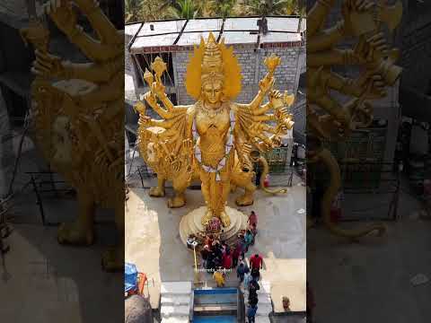 Worlds largest 18 armed statue🙏 #viralvideo #travel #templetrip #templehopping #karnataka