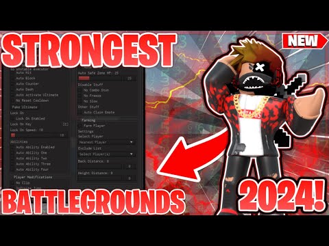 THE STRONGEST BATTLEGROUNDS SCRIPT PASTEBIN 2024 NO KEY | GOD MODE + MOBILE + PC Fluxus