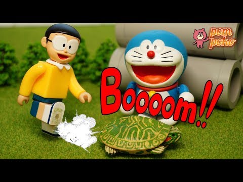 のび太のキックでジャイアンにタートルアタッ～ク🐢 / Nobita's Turtle Kick!