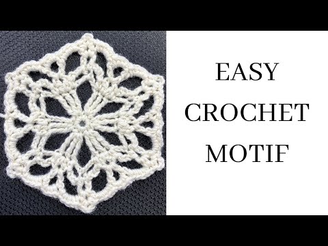 Crochet Motif Pattern for Earrings | Snowflakes | Garments