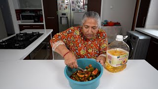 Making mango pickle with green mangos - best way to preserve mangoes for well after the mango season