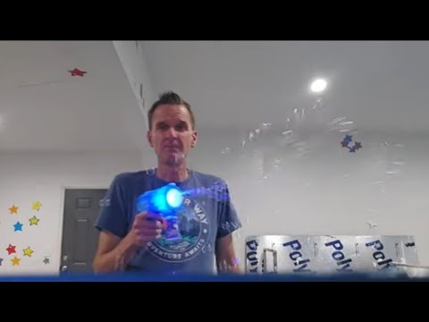 New Temu Childrens Space  Bubble Gun Review