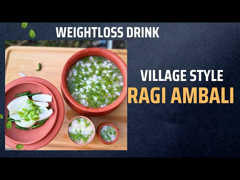 Healthy Village style Ragi Ambali Recipe/ Finger Millet Malt Drink/Fermented Ragi Ambali Recipe