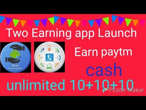 Two new App Launch earn unlimited paytm cash Rs10+10+10