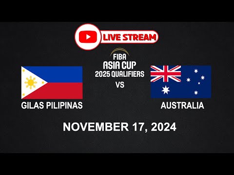 LIVE NOW! GILAS PILIPINAS vs AUSTRALIA | FIBA ASIA CUP | November 17, 2024 | NBA2K24 Simulation Only