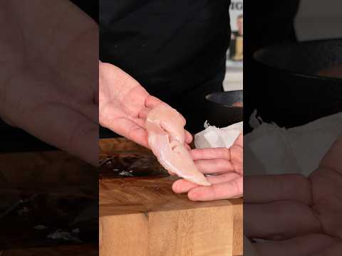 Try This Simple Tip | How To Remove The Tendon From a Chicken Tenderloin #Shorts