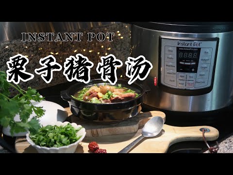 【电子压力锅食谱】栗子猪骨汤｜Instant Pot Chinese Style Pork Bone and Chestnut Soup｜Chinese Recipe