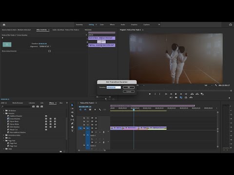 Premiere Pro Tutorial - Applying Video Transitions